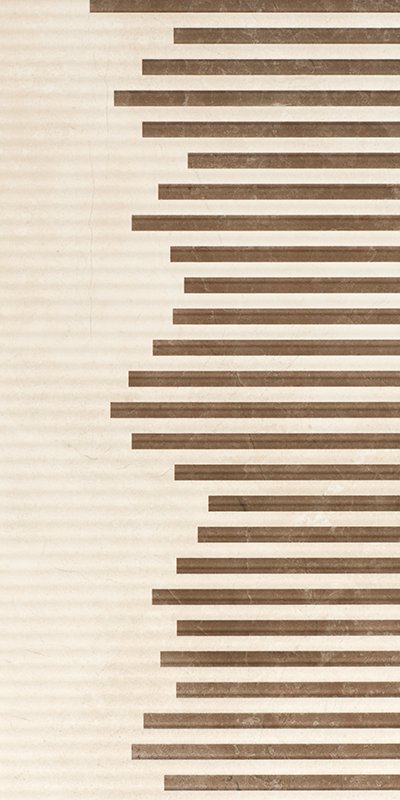SERRA | 30*60 CREMA UNIQUE BEJ TAUPE ÇİZGİ DEKOR 2 ''Paket fiyatıdır.''