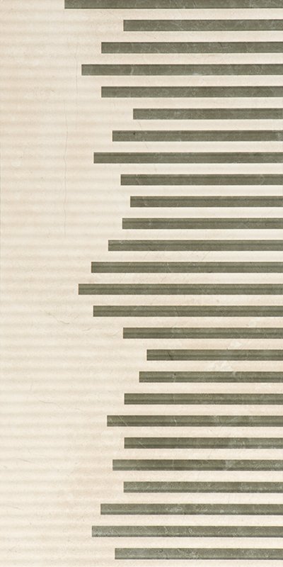 SERRA | 30*60 CREMA UNIQUE BEJ VİZON ÇİZGİ DEKOR 2 ''Paket fiyatıdır.''