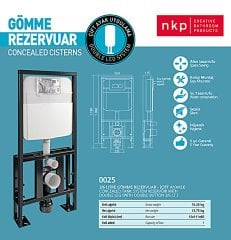 NKP | ALÇIPAN DUVARA UYGUN GÖMME REZERVUAR