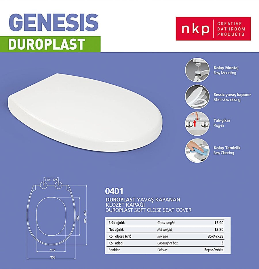 NKP | GENESIS YAVAŞ KAPANAN KAPAK