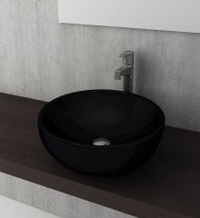 Bocchi | Venezia Çanak Lavabo 45 cm Parlak Siyah