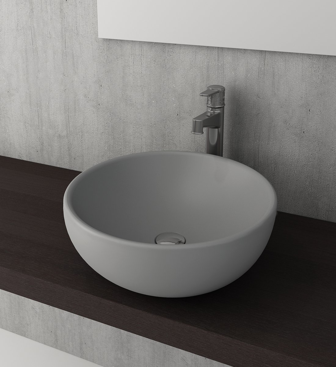 Bocchi | Venezia Çanak Lavabo 45 cm Mat Gri