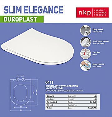 NKP | SLIM ELEGANCE YAVAŞ KAPANAN KAPAK