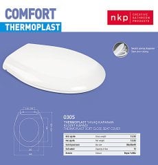 NKP | COMFORT YAVAŞ KAPANAN KAPAK