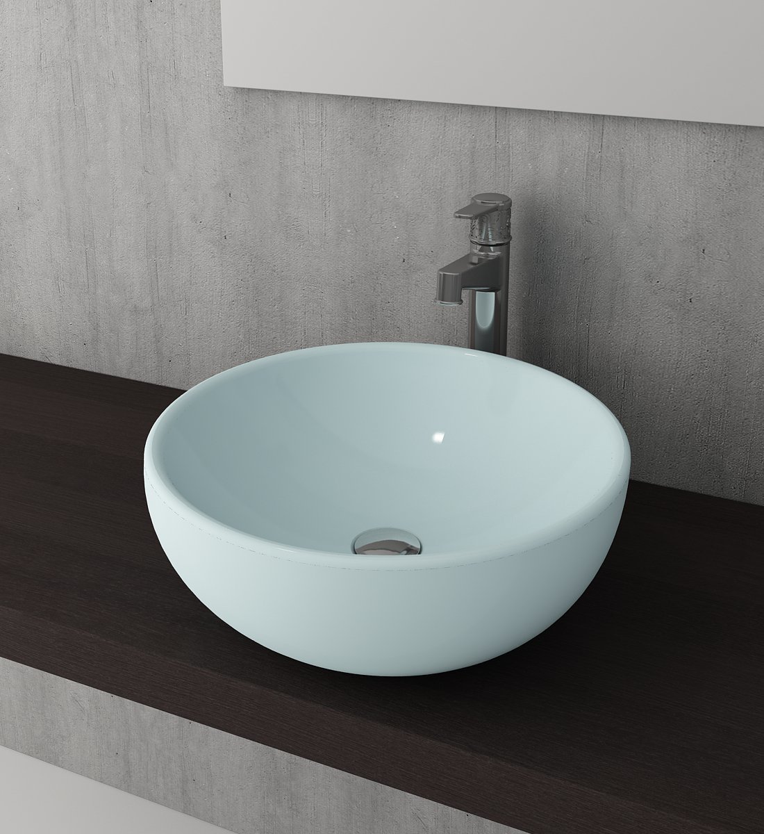 Bocchi | Venezia Çanak Lavabo 45 cm Mat Buz Mavisi