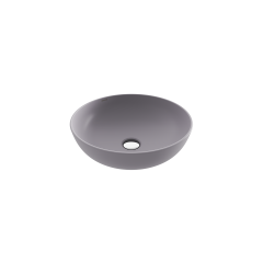 Bocchi Sottile Slim Line Yuvarlak 38 cm Lavabo Mat Gri