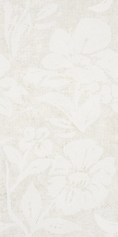 SERRA | 30*60 ELIZE BEYAZ PAPATYA DEKOR ''Paket fiyatıdır.''