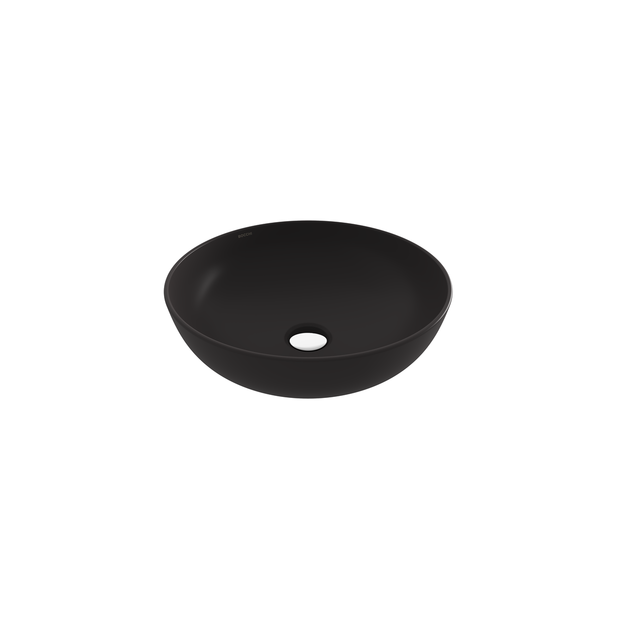 Bocchi Sottile Slim Line Yuvarlak 38 cm Lavabo Mat Antrasit