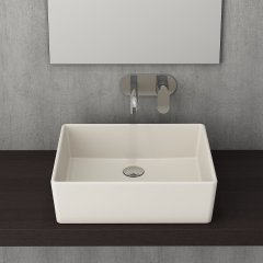 Bocchi | Milano Çanak Lavabo 50 cm Parlak Bisküvi