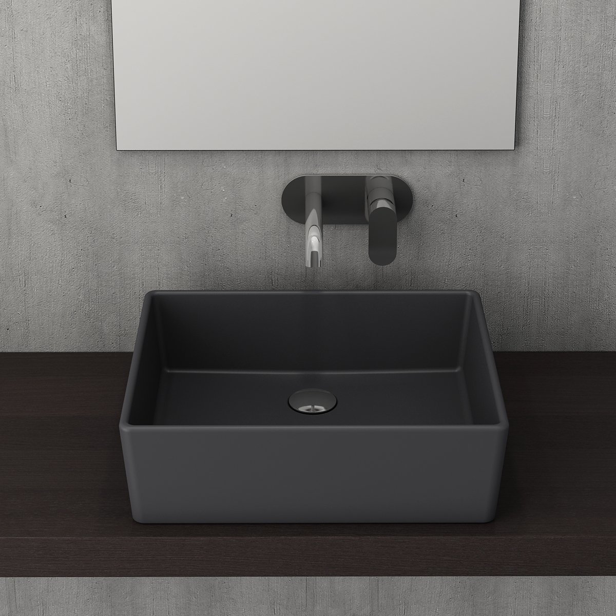 Bocchi | Milano Çanak Lavabo 50 cm Mat Antrasit