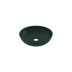 Bocchi Sottile Slim Line Yuvarlak 38 cm Lavabo Mat Yeşil