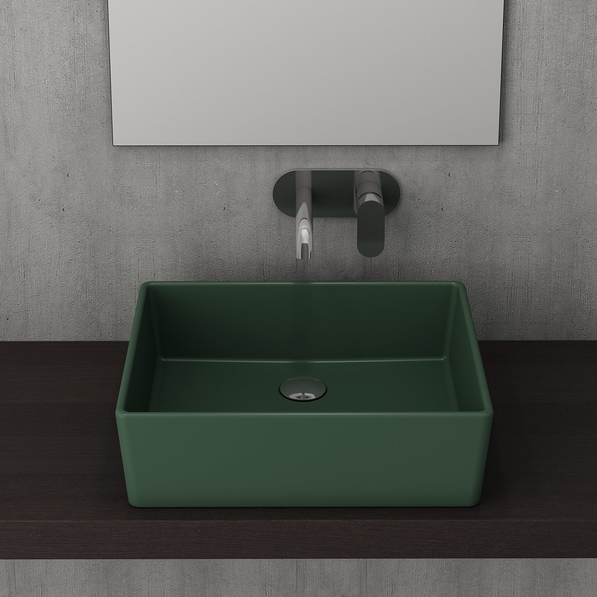 Bocchi | Milano Çanak Lavabo 50 cm Mat Yeşil