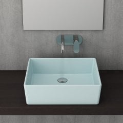 Bocchi | Milano Çanak Lavabo 50 cm Mat Buz Mavisi