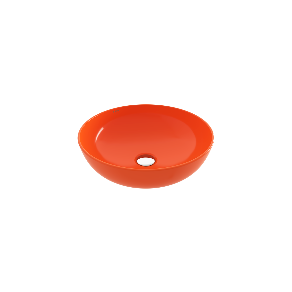 Bocchi Sottile Slim Line Yuvarlak 38 cm Lavabo Parlak Turuncu