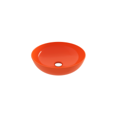 Bocchi Sottile Slim Line Yuvarlak 38 cm Lavabo Parlak Turuncu
