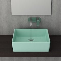 Bocchi | Milano Çanak Lavabo 50 cm Mat Mint Yeşil
