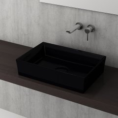 Bocchi | Vessel Çanak Lavabo 56 cm Parlak Siyah