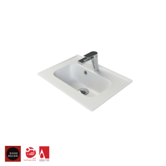 TURKUAZ | BLUE ETAJERLİ LAVABO 50x36,5 CM