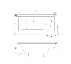 Shower Premium 90x190 Özel Küvet