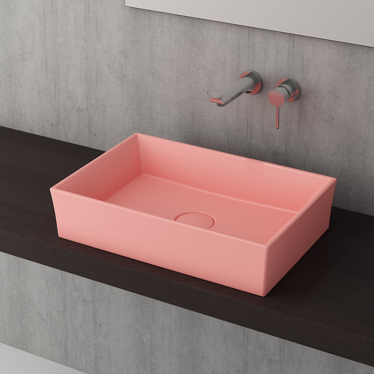 Bocchi | Vessel Çanak Lavabo 56 cm Mat Somon