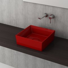 Bocchi | Vessel Çanak Lavabo 38*38 cm Parlak Kırmızı