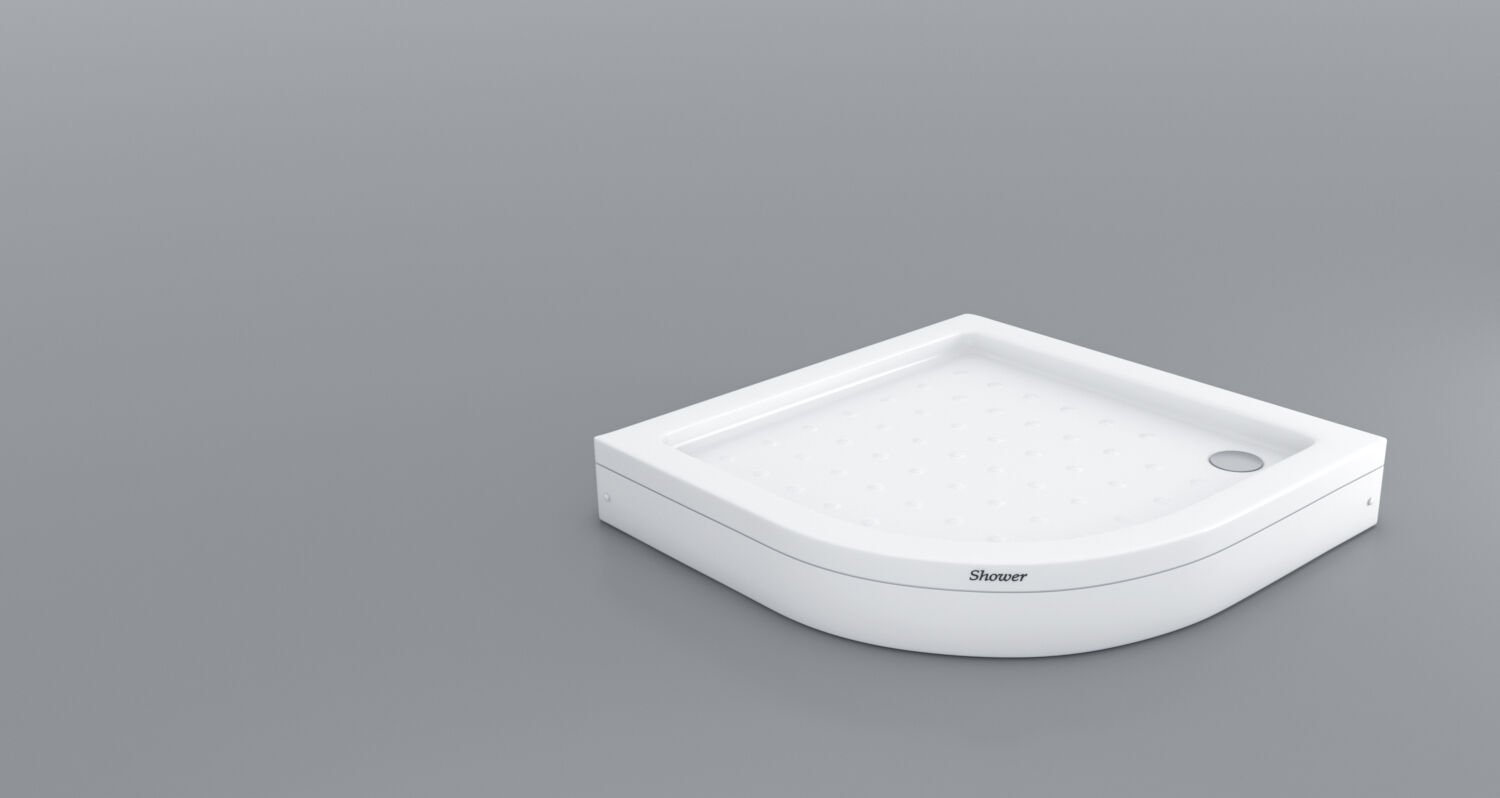 Shower 130x130 Oval Duş Teknesi (Panelli)