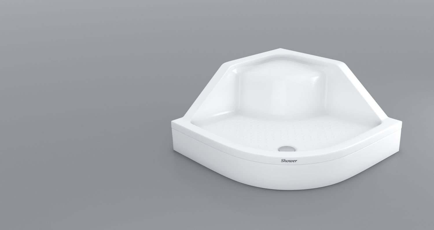 Shower Milet 110x110 Oval Oturmalı Duş Teknesi (Panelli)