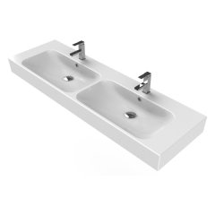 TURKUAZ | PİNTO ETAJERLİ LAVABO 150 CM (ÇİFT HAZNELİ)