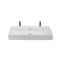 TURKUAZ | PİNTO ETAJERLİ LAVABO 100 CM (TEK HAZNELİ, ÇİFT BATARYA DELİKLİ)