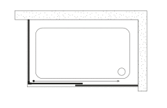 Shower Nova 80x130 1 Sabit 1 Kayar Yan Panelli Tekne Üzeri Duş Kabini