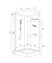 Shower Soft Kare Kompakt Sistem