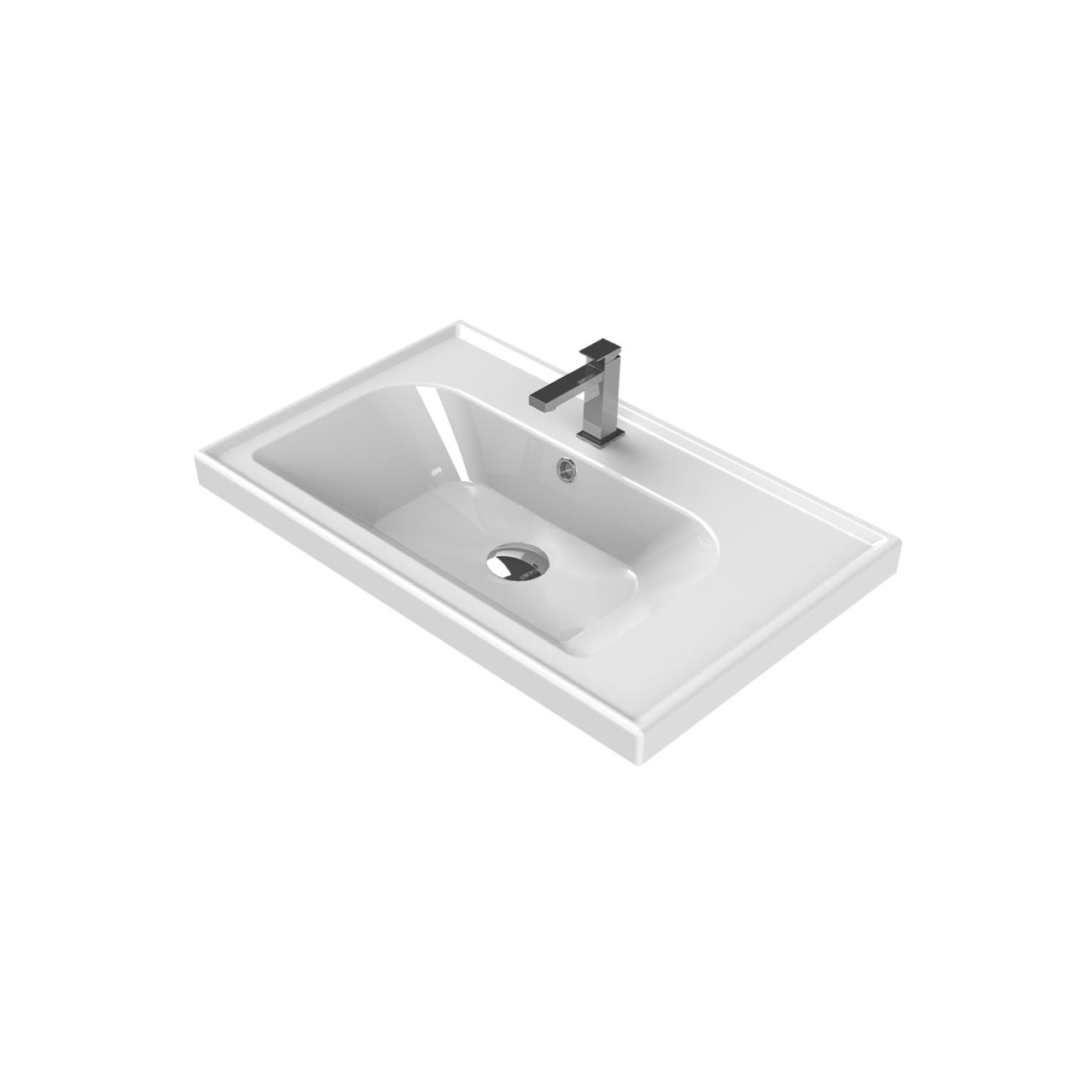 TURKUAZ | FRAME ETAJERLİ LAVABO 70x45 CM