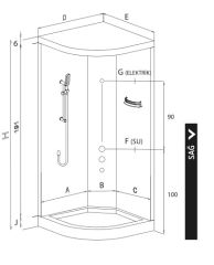 Shower Soft Asimetrik Kompakt Sistem