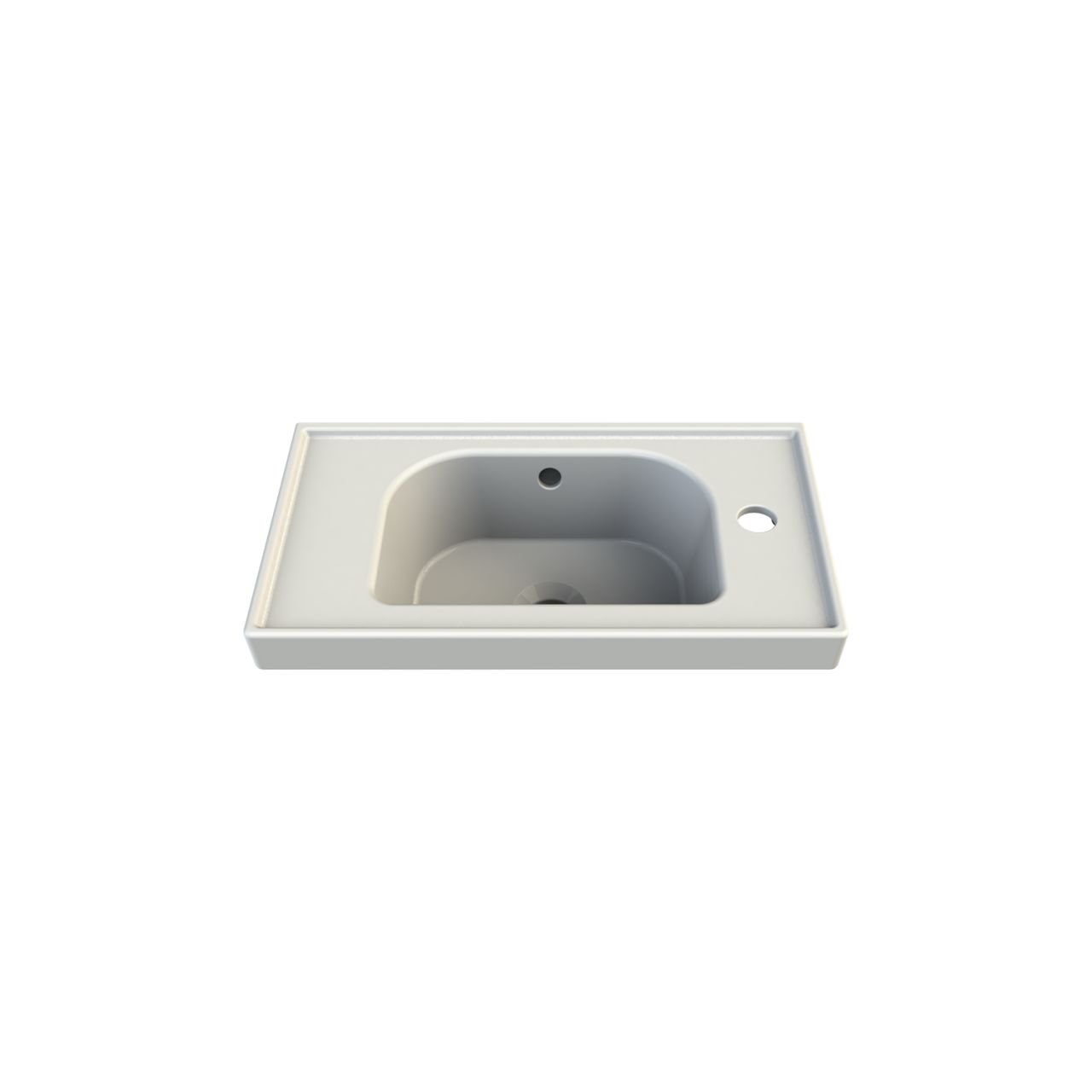TURKUAZ | FRAME ETAJERLİ LAVABO 50 CM (SAĞDAN BATARYA DELİKLİ)