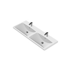 TURKUAZ | ELITE ETAJERLİ LAVABO 120 CM ÇİFT HAZNELİ