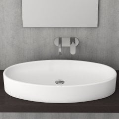 Bocchi | Vessel Çanak Lavabo 85 cm Mat Beyaz