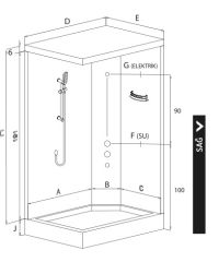 Shower Soft Dikdörtgen Kompakt Sistem