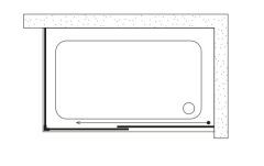 Shower Neptün 70x120 1 Sabit 1 Çalışır Yan Panelli Tekne Üzeri Kabin