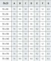 Shower 70x80 Beta Dikdörtgen Duş Teknesi (Panelli)
