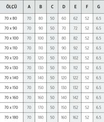 Shower 70x90 Beta Dikdörtgen Duş Teknesi (Panelli)