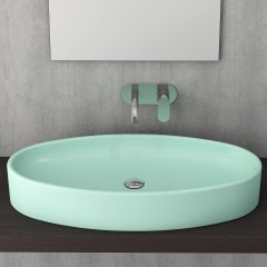 Bocchi | Vessel Çanak Lavabo 85 cm Mat Mint Yeşil