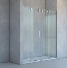 Shower Nova 200 cm 2 Sabit 2 Kayar İki Duvar Arası Tekne Üzeri Duş Kabini