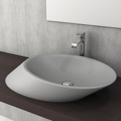 Bocchi | Vessel Çanak Lavabo 70 cm Mat Gri