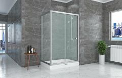 Shower Neptün 90x110 1 Sabit 1 Çalışır Yan Panelli Tekne Üzeri Kabin