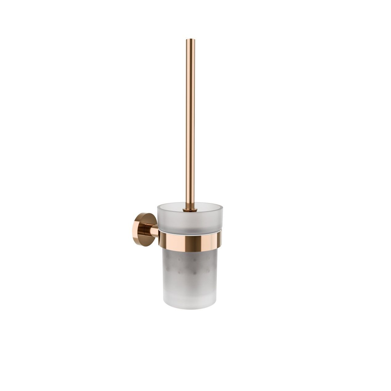 Kale D100 Tuvalet Fırçalığı Rose Gold (Buzlu Cam)