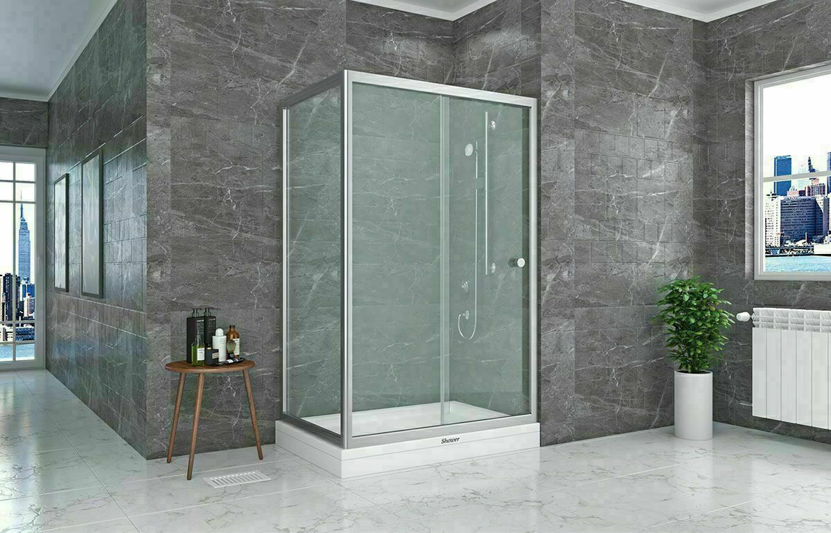 Shower Neptün 100x120 1 Sabit 1 Çalışır Yan Panelli Tekne Üzeri Kabin