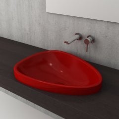 Bocchi | Etna Çanak Lavabo Parlak Kırmızı 58 cm