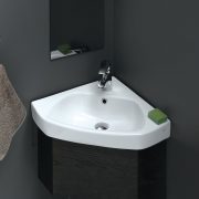 TURKUAZ ARDA 46 CM KÖŞE TEZGAH ÜSTÜ LAVABO