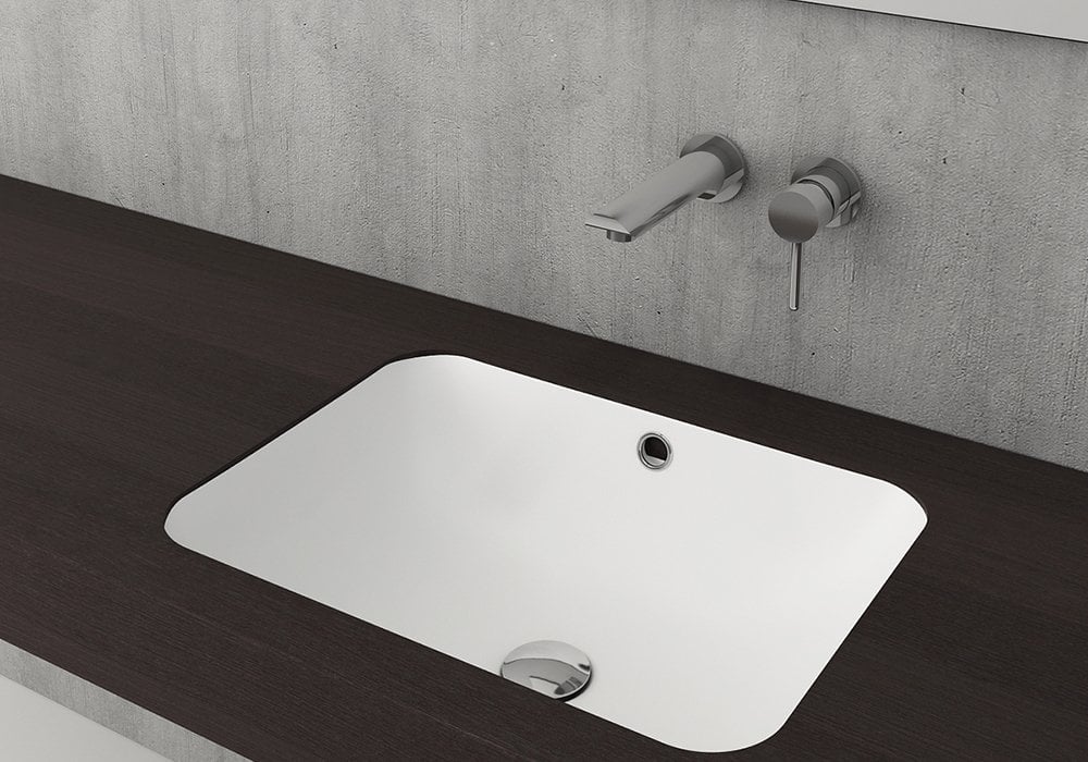 Bocchi | Scala Tezgah Altı Lavabo 55x41 cm Mat Beyaz