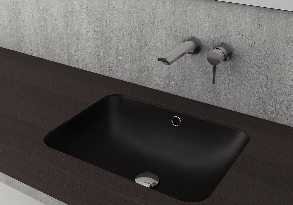 Bocchi | Scala Tezgah Altı Lavabo 55x41 cm Mat Siyah